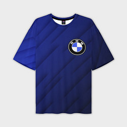 Футболка оверсайз мужская BMW градиент, цвет: 3D-принт