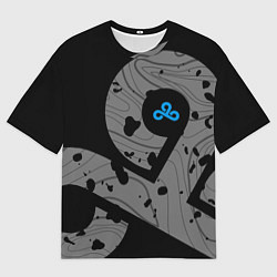 Футболка оверсайз мужская Форма Cloud 9 black, цвет: 3D-принт