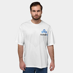 Футболка оверсайз мужская Cloud9 white, цвет: 3D-принт — фото 2