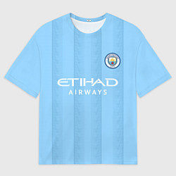 Футболка оверсайз мужская Кевин Де Брёйне Манчестер Сити 2324 форма домашняя, цвет: 3D-принт