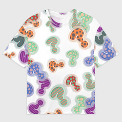 Футболка оверсайз мужская Вопросики, цвет: 3D-принт