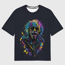 Футболка оверсайз мужская Альберт Эйнштейн от нейросети, цвет: 3D-принт