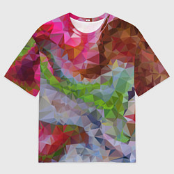 Мужская футболка оверсайз Красочный узор