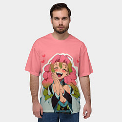 Футболка оверсайз мужская Мицури Канроджи - Клинок демонов, цвет: 3D-принт — фото 2