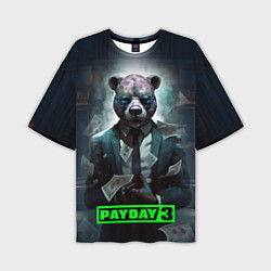 Футболка оверсайз мужская Payday 3 bear, цвет: 3D-принт