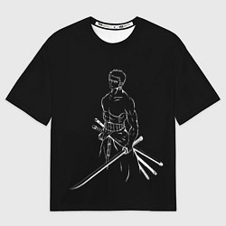 Футболка оверсайз мужская Roronoa Zoro - One Piece, цвет: 3D-принт