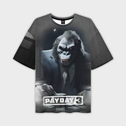 Футболка оверсайз мужская Payday 3 big gorilla, цвет: 3D-принт