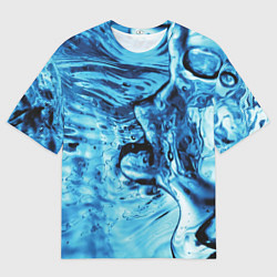 Мужская футболка оверсайз Водная фантазия