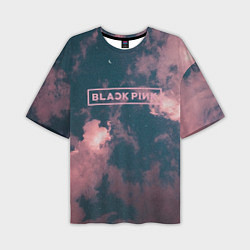 Мужская футболка оверсайз Blackpink - pink clouds