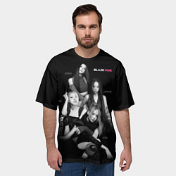 Футболка оверсайз мужская Blackpink girl group, цвет: 3D-принт — фото 2