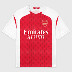 Футболка оверсайз мужская Тьерри Анри Арсенал Лондон форма домашняя, цвет: 3D-принт