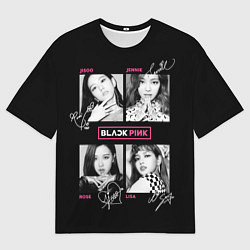 Мужская футболка оверсайз Blackpink K-pop girl