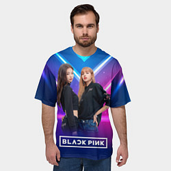Футболка оверсайз мужская Blackpink neon, цвет: 3D-принт — фото 2