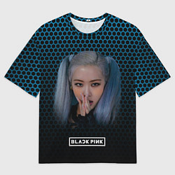 Футболка оверсайз мужская Kpop blackpink Rose, цвет: 3D-принт