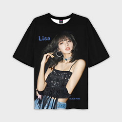 Футболка оверсайз мужская Blackpink Lisa in jeans, цвет: 3D-принт