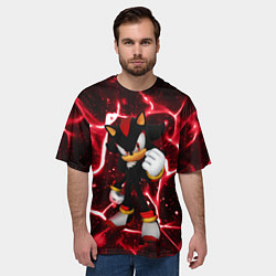 Футболка оверсайз мужская Shadow the Hedgehog, цвет: 3D-принт — фото 2