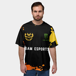 Футболка оверсайз мужская Gam Esports форма, цвет: 3D-принт — фото 2