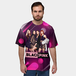 Футболка оверсайз мужская Kpop Blackpink, цвет: 3D-принт — фото 2