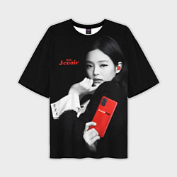 Мужская футболка оверсайз Blackpink Jennie Smartphone