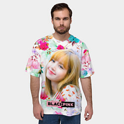 Футболка оверсайз мужская Blackpink Lisa, цвет: 3D-принт — фото 2