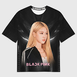 Футболка оверсайз мужская Rose Blackpink music, цвет: 3D-принт