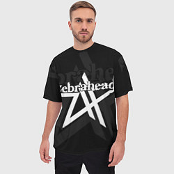 Футболка оверсайз мужская Zebrahead - logo, цвет: 3D-принт — фото 2