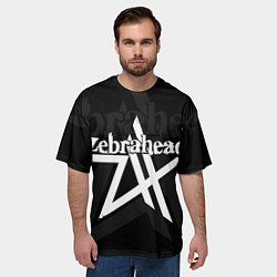 Футболка оверсайз мужская Zebrahead - logo, цвет: 3D-принт — фото 2