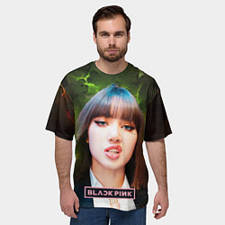 Футболка оверсайз мужская Blackpink Lisa, цвет: 3D-принт — фото 2