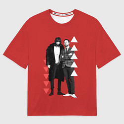 Футболка оверсайз мужская Kasabian рок группа, цвет: 3D-принт