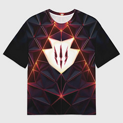 Мужская футболка оверсайз The Witcher Logo Triangle