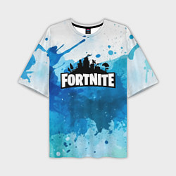 Мужская футболка оверсайз Fortnite Logo Paint