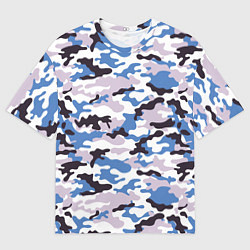 Мужская футболка оверсайз Красивый модный камуфляж