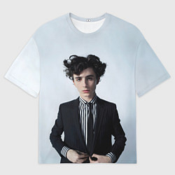 Футболка оверсайз мужская Сильный Тимоти Шаламе, цвет: 3D-принт