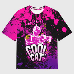 Мужская футболка оверсайз Jo Jo - Королева убийца cool cat