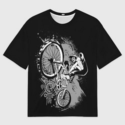 Футболка оверсайз мужская Bmx jump rider, цвет: 3D-принт