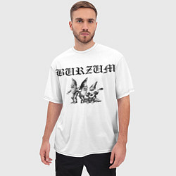 Футболка оверсайз мужская Burzum Gnoms Edition, цвет: 3D-принт — фото 2