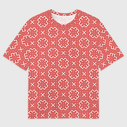 Футболка оверсайз мужская Обережные Узоры - Орепей, цвет: 3D-принт