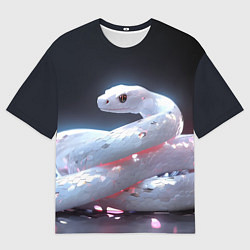 Футболка оверсайз мужская Лунный змей, цвет: 3D-принт