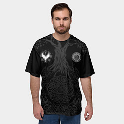 Футболка оверсайз мужская Руническая, цвет: 3D-принт — фото 2
