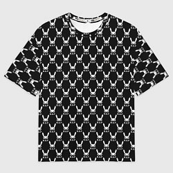Мужская футболка оверсайз BAP white pattern