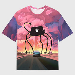 Футболка оверсайз мужская Робокалипсис, цвет: 3D-принт