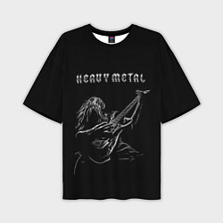 Мужская футболка оверсайз Heavy metal metalhead
