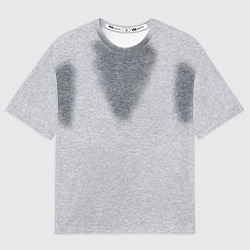 Мужская футболка оверсайз С пятнами пота