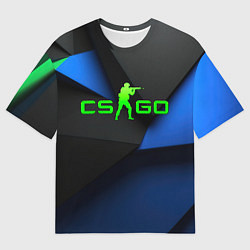 Футболка оверсайз мужская CS GO standart abstract, цвет: 3D-принт