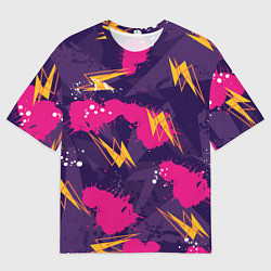 Мужская футболка оверсайз Абстрактные узоры паттерн