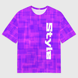 Футболка оверсайз мужская Стиль ИИ, цвет: 3D-принт