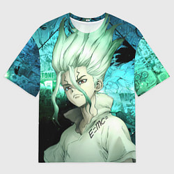 Мужская футболка оверсайз Доктор Стоун Сэнку Исигами