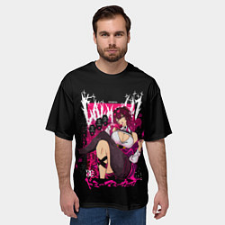 Футболка оверсайз мужская Кафка - Хонкай, цвет: 3D-принт — фото 2