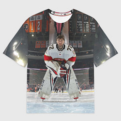 Футболка оверсайз мужская Sergey Bobrovsky - Florida panthers - hockey, цвет: 3D-принт