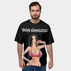 Футболка оверсайз мужская Боа Хенкок - Ван пис, цвет: 3D-принт — фото 2